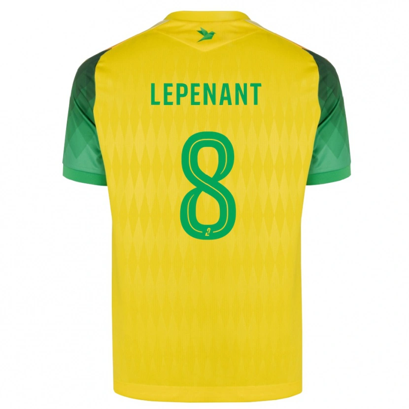 Danxen Niño Camiseta Johann Lepenant #8 Amarillo Verde Rojo 1ª Equipación 2026/27 La Camisa México