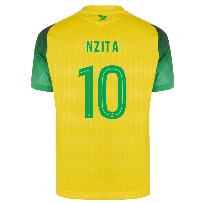 Danxen Niño Camiseta Brayan Nzita #10 Amarillo Verde Rojo 1ª Equipación 2026/27 La Camisa México