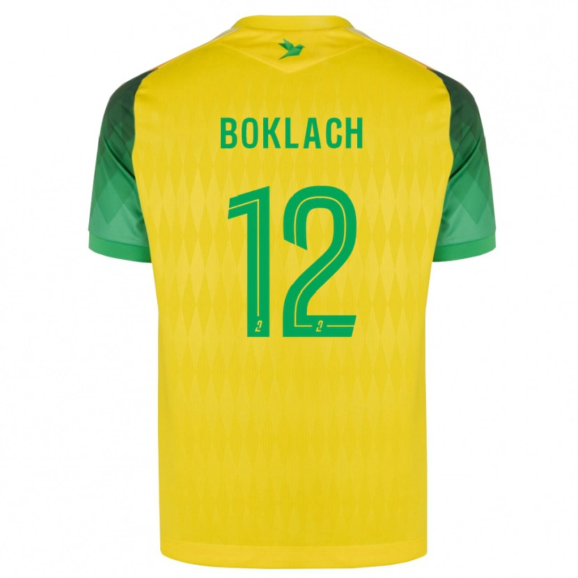 Danxen Niño Camiseta Kateryna Boklach #12 Amarillo Verde Rojo 1ª Equipación 2026/27 La Camisa México