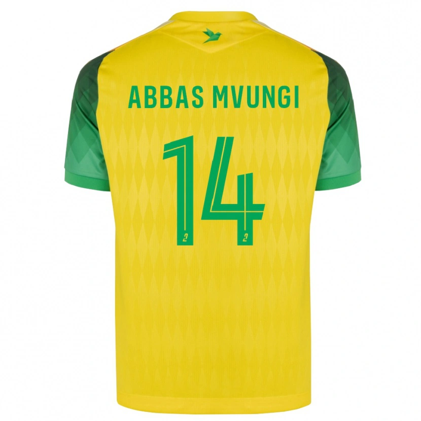 Danxen Niño Camiseta Omar Abbas Mvungi #14 Amarillo Verde Rojo 1ª Equipación 2026/27 La Camisa México