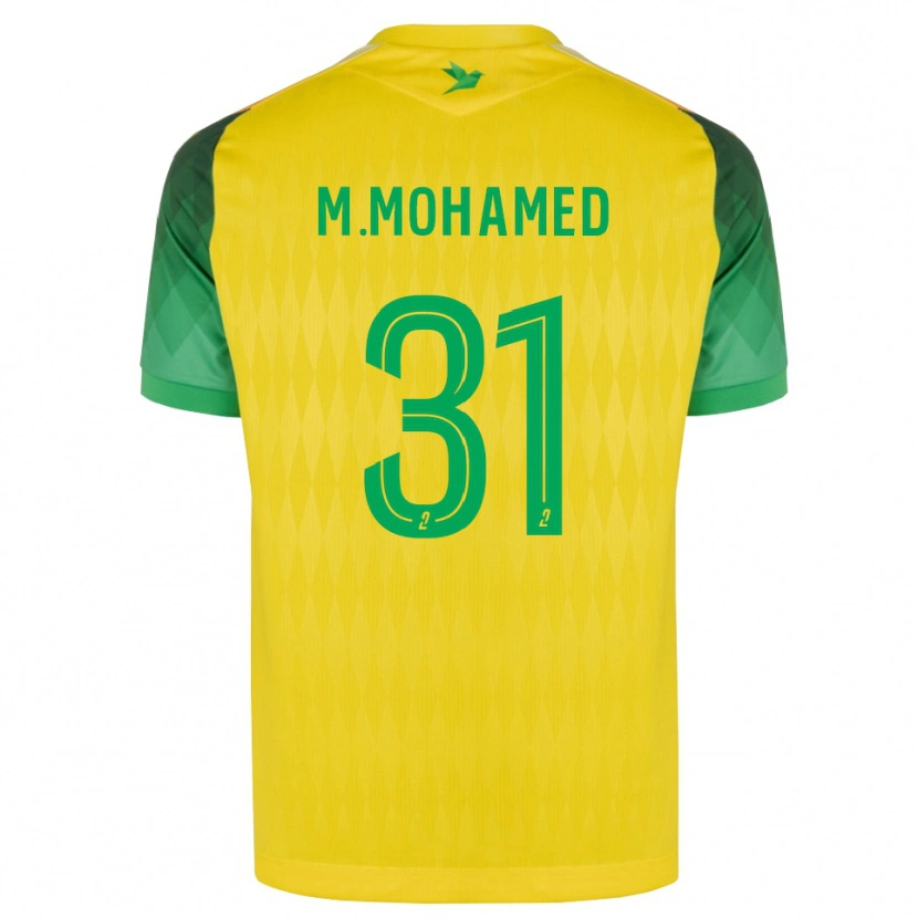 Danxen Niño Camiseta Mostafa Mohamed #31 Amarillo Verde Rojo 1ª Equipación 2026/27 La Camisa México