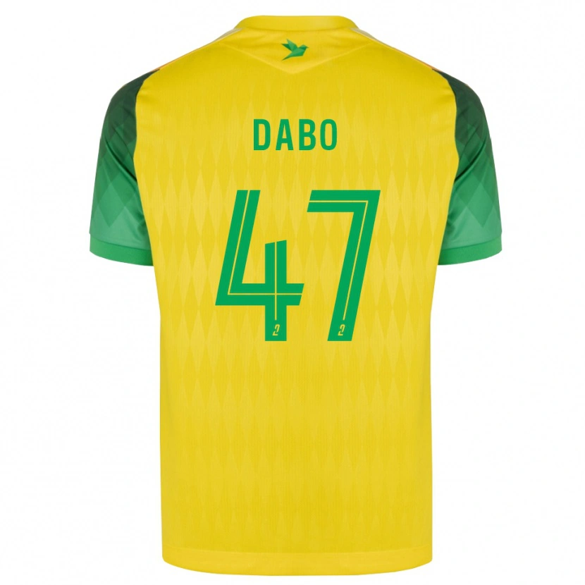 Danxen Niño Camiseta Moustapha Dabo #47 Amarillo Verde Rojo 1ª Equipación 2026/27 La Camisa México