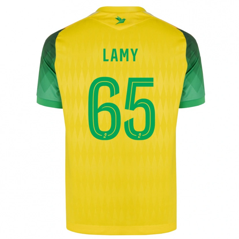 Danxen Niño Camiseta Hugo Lamy #65 Amarillo Verde Rojo 1ª Equipación 2026/27 La Camisa México