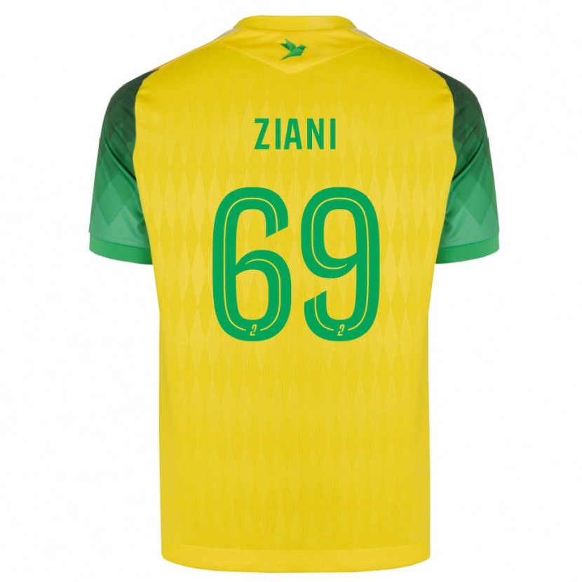 Danxen Niño Camiseta Sacha Ziani #69 Amarillo Verde Rojo 1ª Equipación 2026/27 La Camisa México