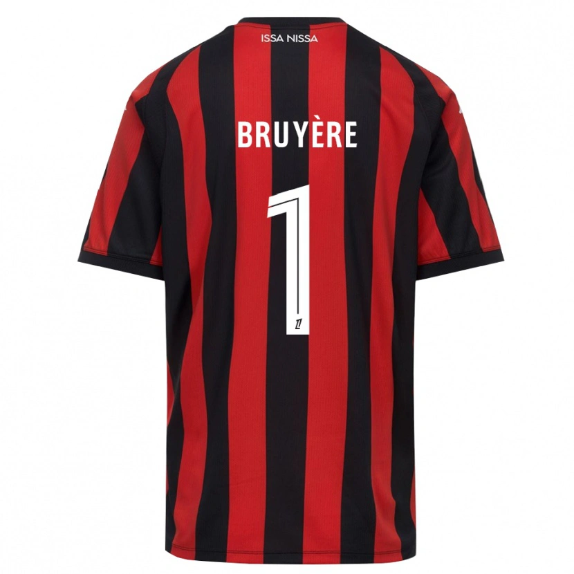 Danxen Niño Camiseta Théo Bruyère #1 Rojo Negro Blanco 1ª Equipación 2026/27 La Camisa México