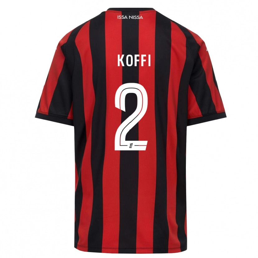 Danxen Niño Camiseta Marc-Aurel Koffi #2 Rojo Negro Blanco 1ª Equipación 2026/27 La Camisa México