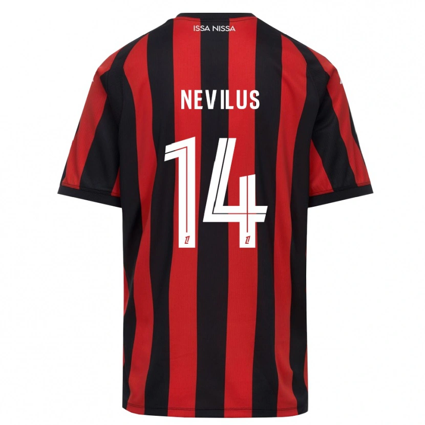 Danxen Niño Camiseta Anthonyo Nevilus #14 Rojo Negro Blanco 1ª Equipación 2026/27 La Camisa México