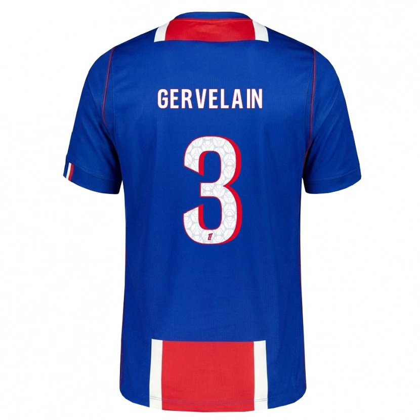 Danxen Niño Camiseta Jordan Gervelain #3 Rojo Blanco Azul 1ª Equipación 2026/27 La Camisa México
