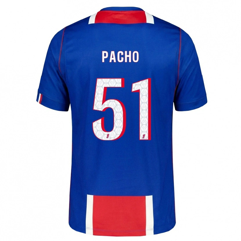 Danxen Niño Camiseta Willian Pacho #51 Rojo Blanco Azul 1ª Equipación 2026/27 La Camisa México
