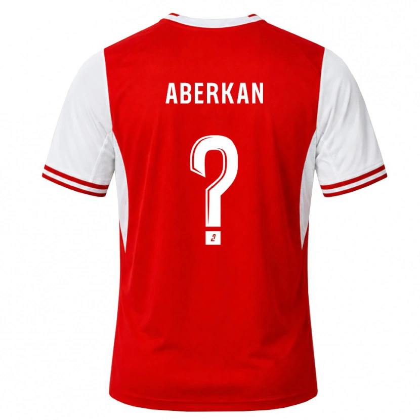 Danxen Niño Camiseta Yassine Aberkan #0 Rojo Blanco 1ª Equipación 2026/27 La Camisa México