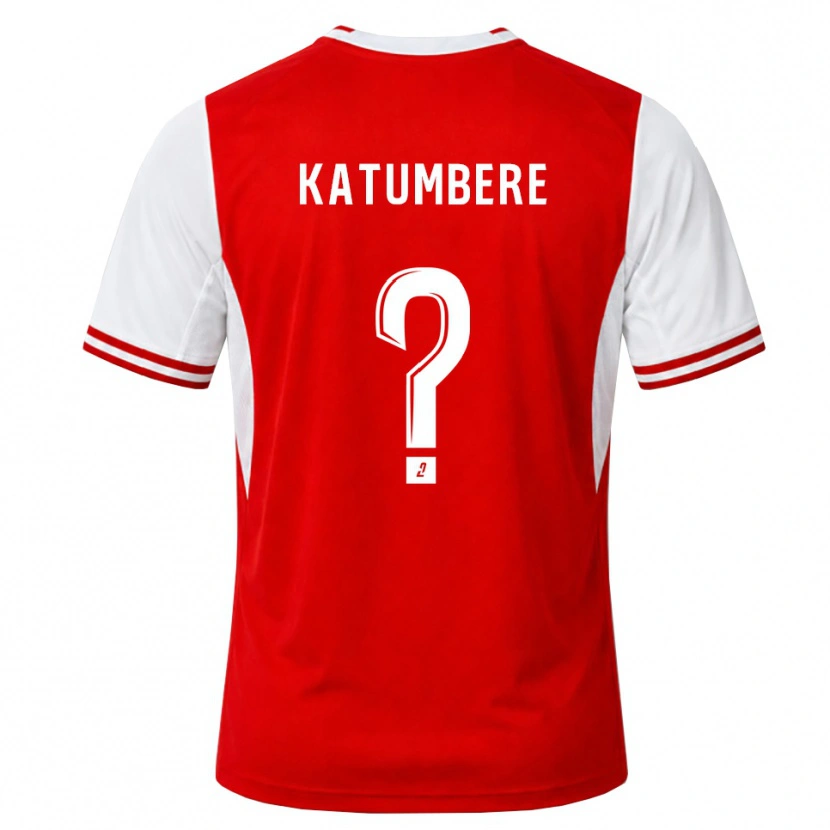 Danxen Niño Camiseta Noah Katumbere #0 Rojo Blanco 1ª Equipación 2026/27 La Camisa México