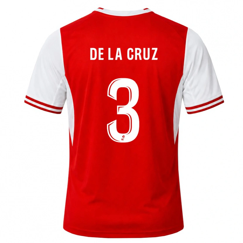 Danxen Niño Camiseta Maiky De La Cruz #3 Rojo Blanco 1ª Equipación 2026/27 La Camisa México