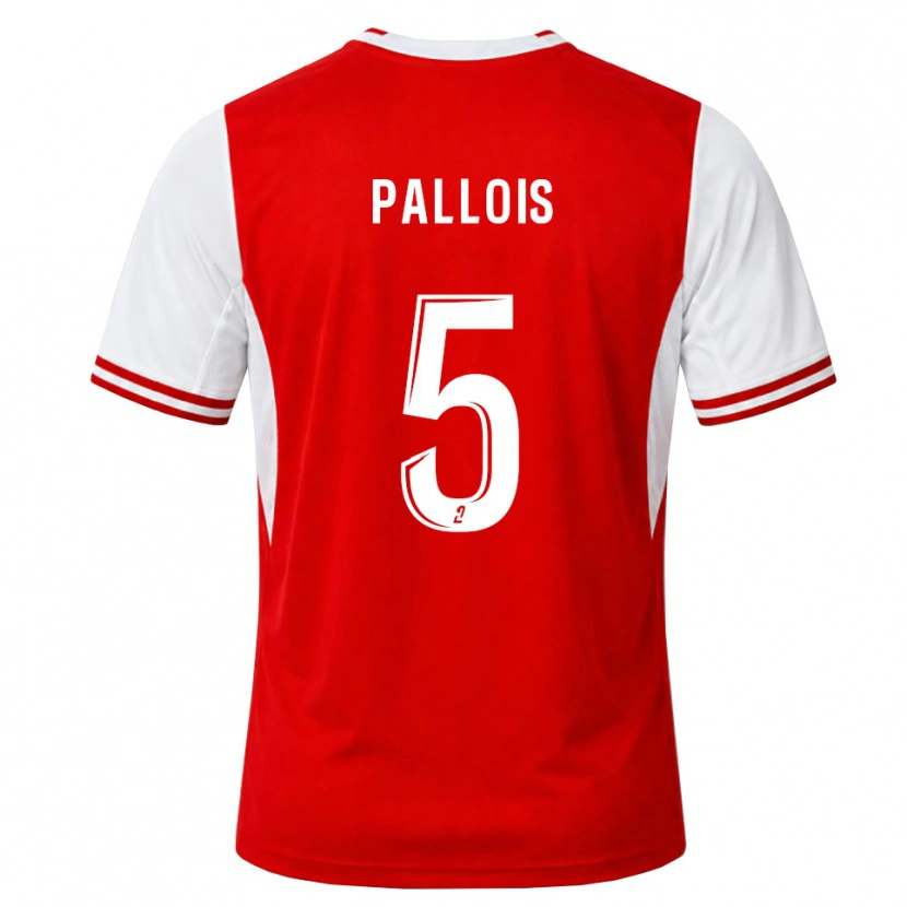 Danxen Niño Camiseta Nicolas Pallois #5 Rojo Blanco 1ª Equipación 2026/27 La Camisa México