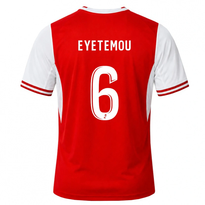 Danxen Niño Camiseta Paul Eyetemou #6 Rojo Blanco 1ª Equipación 2026/27 La Camisa México