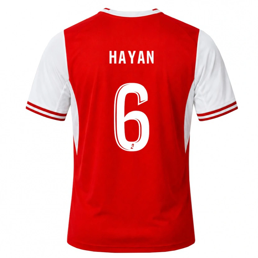 Danxen Niño Camiseta Zahid Hayan #6 Rojo Blanco 1ª Equipación 2026/27 La Camisa México