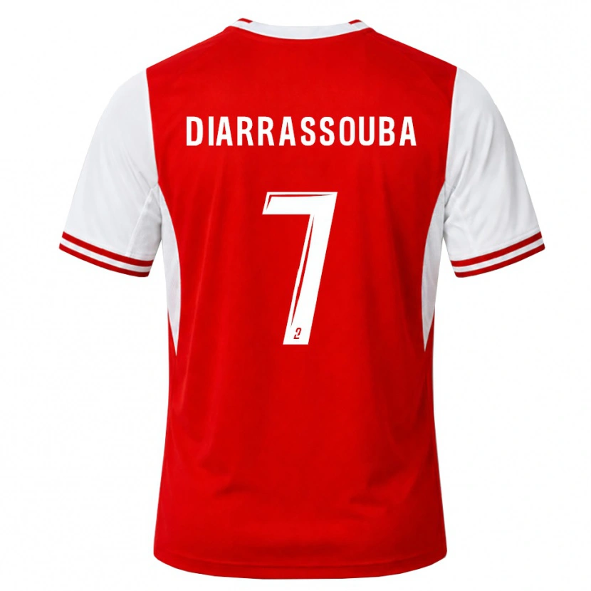 Danxen Niño Camiseta Tidiane Diarrassouba #7 Rojo Blanco 1ª Equipación 2026/27 La Camisa México