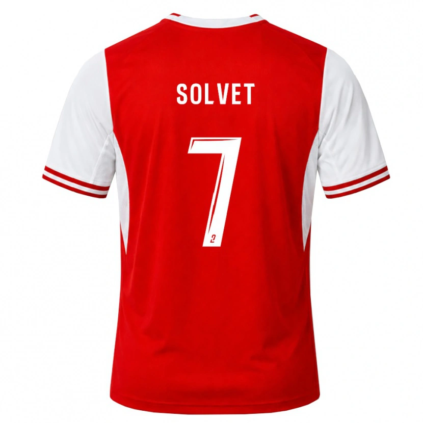 Danxen Niño Camiseta Anddrys Solvet #7 Rojo Blanco 1ª Equipación 2026/27 La Camisa México