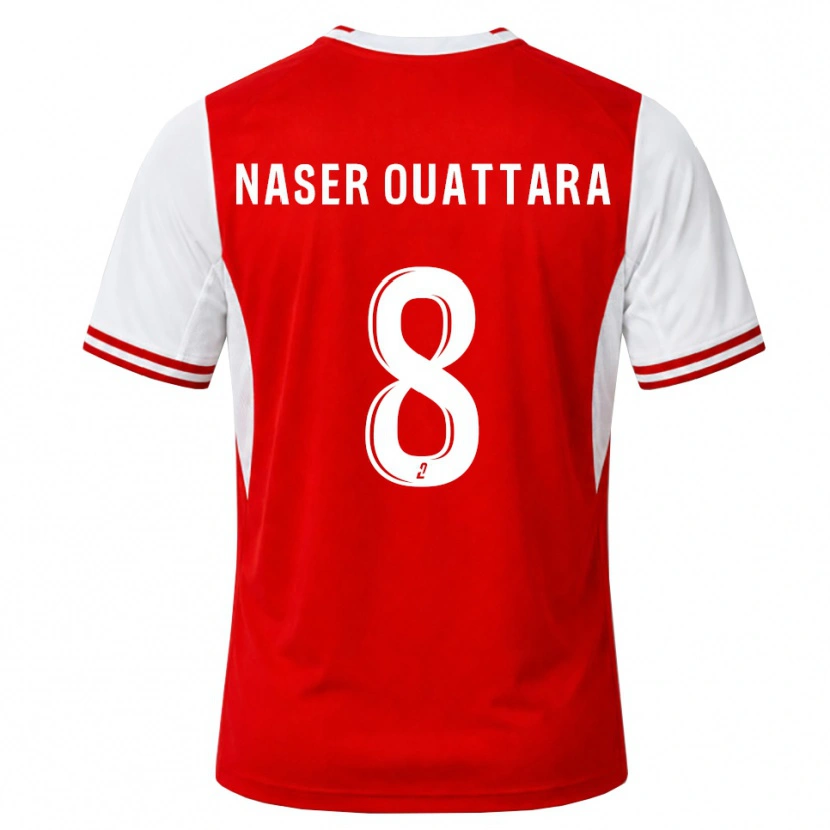 Danxen Niño Camiseta Papus Naser Ouattara #8 Rojo Blanco 1ª Equipación 2026/27 La Camisa México