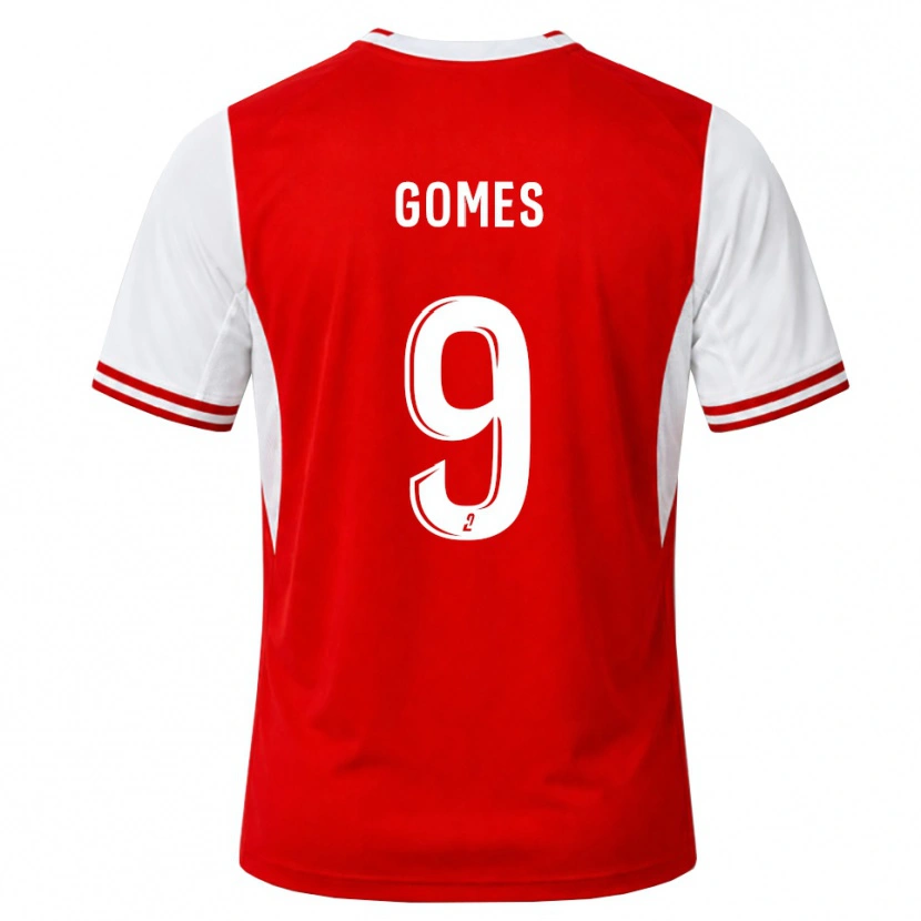 Danxen Niño Camiseta Mélissa Gomes #9 Rojo Blanco 1ª Equipación 2026/27 La Camisa México