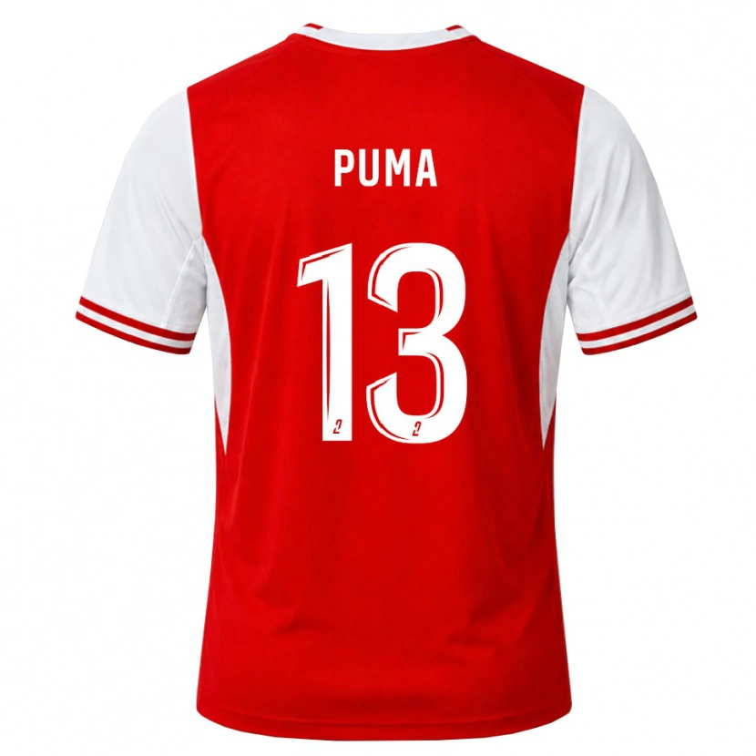Danxen Niño Camiseta Isaac Puma #13 Rojo Blanco 1ª Equipación 2026/27 La Camisa México