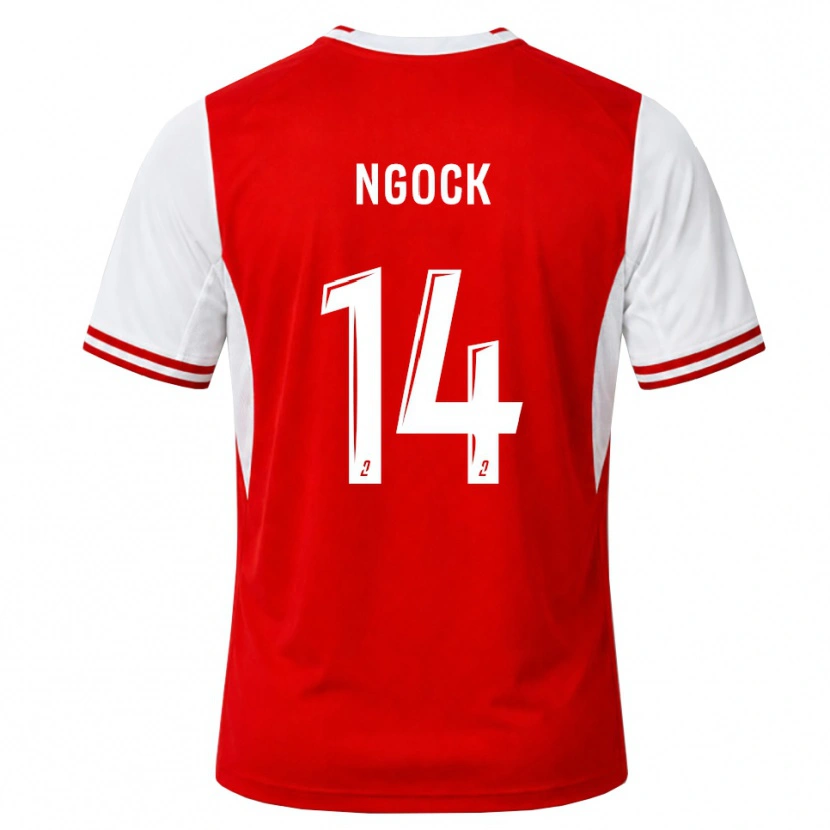 Danxen Niño Camiseta Monique Ngock #14 Rojo Blanco 1ª Equipación 2026/27 La Camisa México