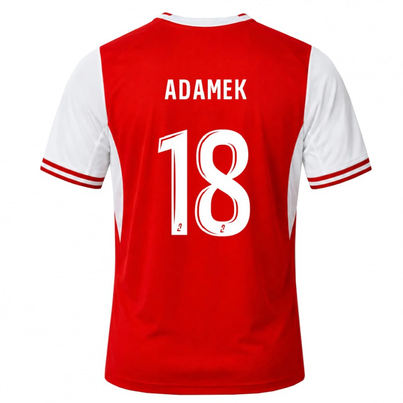 Danxen Niño Camiseta Kayla Adamek #18 Rojo Blanco 1ª Equipación 2026/27 La Camisa México