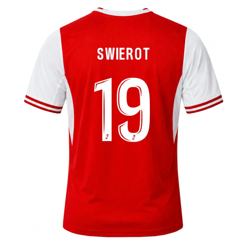 Danxen Niño Camiseta Julie Swierot #19 Rojo Blanco 1ª Equipación 2026/27 La Camisa México