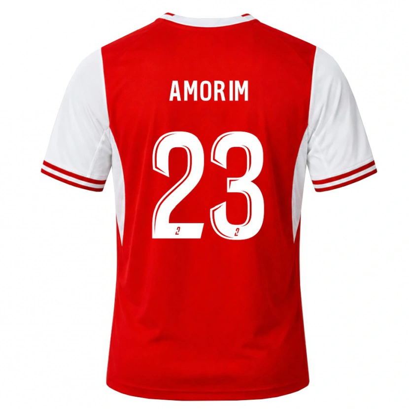 Danxen Niño Camiseta Théo Amorim #23 Rojo Blanco 1ª Equipación 2026/27 La Camisa México