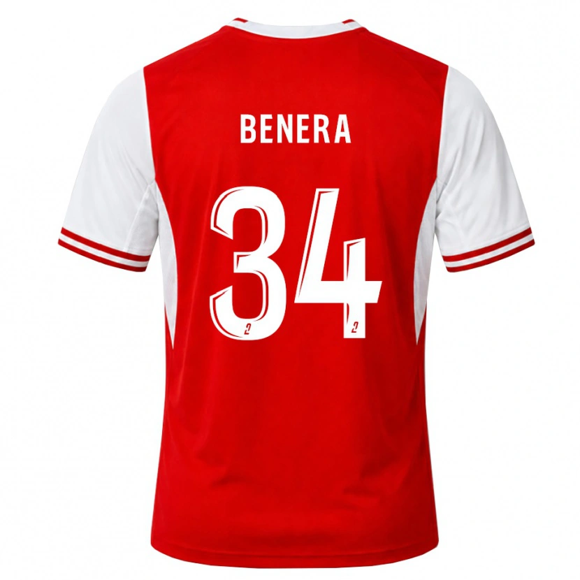 Danxen Niño Camiseta Ummene Benera #34 Rojo Blanco 1ª Equipación 2026/27 La Camisa México