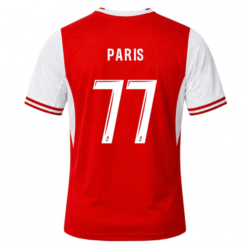 Danxen Niño Camiseta Quentin Paris #77 Rojo Blanco 1ª Equipación 2026/27 La Camisa México