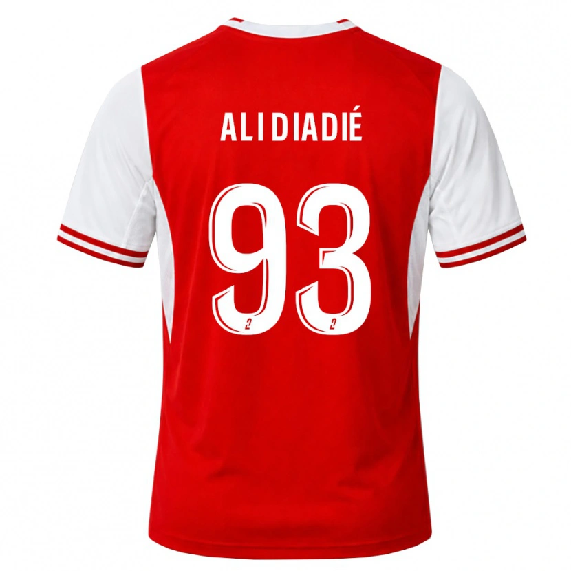 Danxen Niño Camiseta Mohamed Ali Diadié #93 Rojo Blanco 1ª Equipación 2026/27 La Camisa México