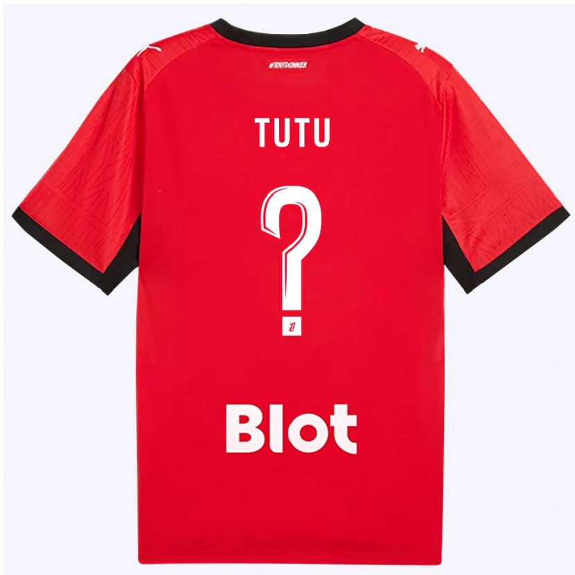 Danxen Niño Camiseta Gabriel Tutu #0 Rojo Negro Blanco 1ª Equipación 2026/27 La Camisa México