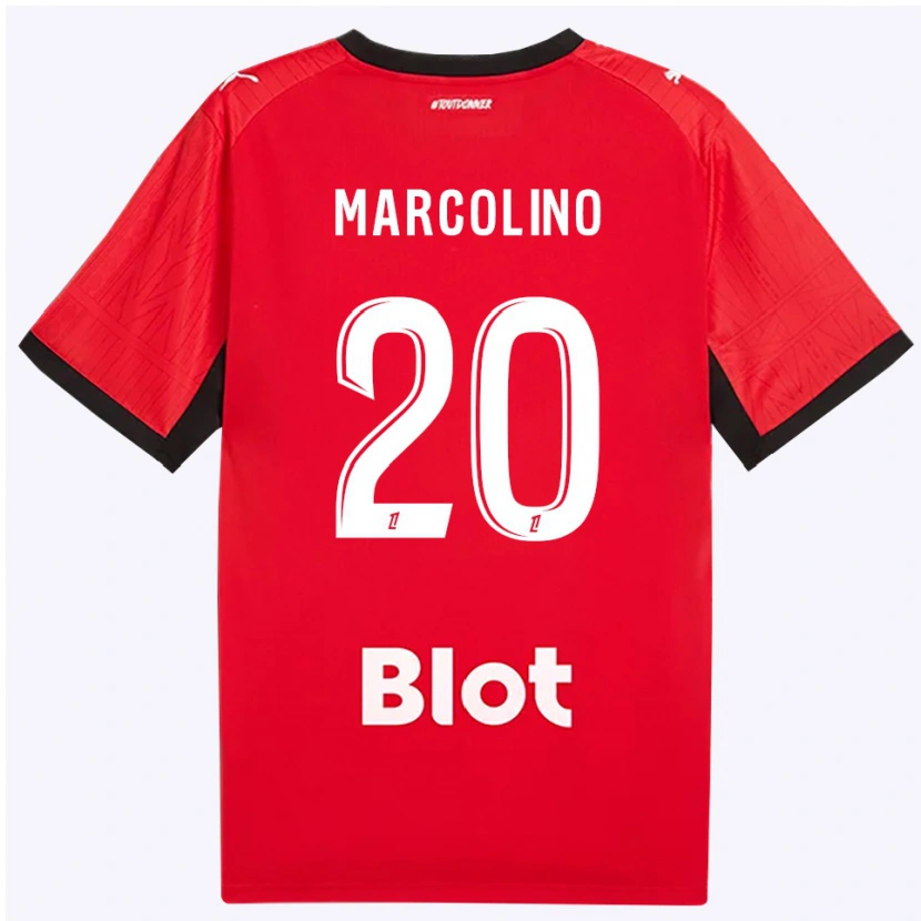 Danxen Niño Camiseta Henrick Do Marcolino #20 Rojo Negro Blanco 1ª Equipación 2026/27 La Camisa México