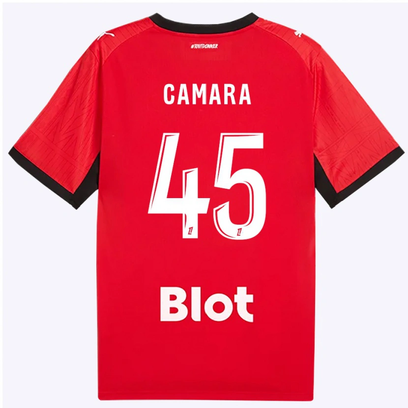 Danxen Niño Camiseta Mahdi Camara #45 Rojo Negro Blanco 1ª Equipación 2026/27 La Camisa México