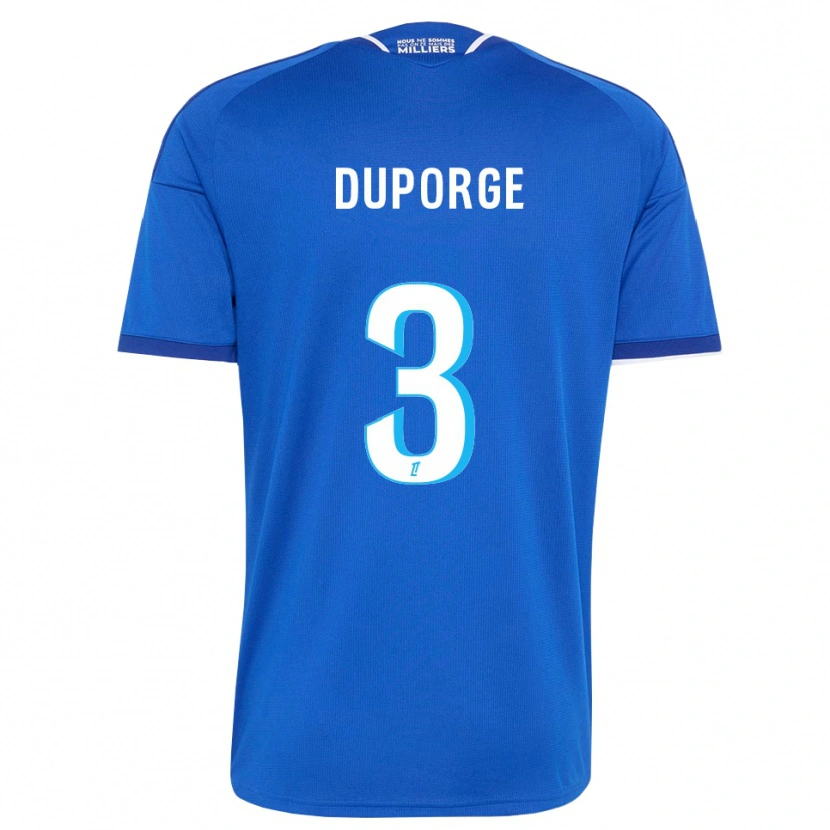Danxen Niño Camiseta Morgane Duporge #3 Azul Real Blanco 1ª Equipación 2026/27 La Camisa México