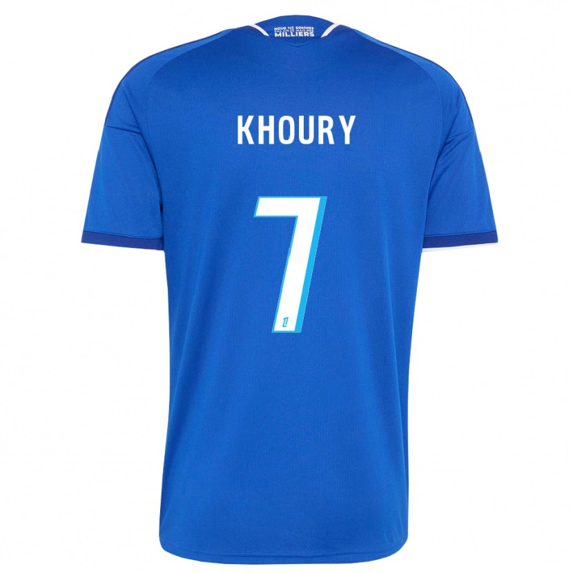 Danxen Niño Camiseta Pilar Khoury #7 Azul Real Blanco 1ª Equipación 2026/27 La Camisa México