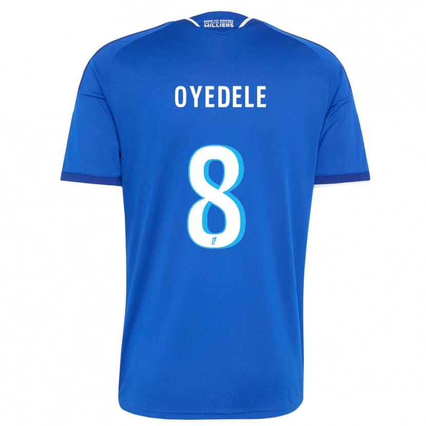 Danxen Niño Camiseta Maxi Oyedele #8 Azul Real Blanco 1ª Equipación 2026/27 La Camisa México