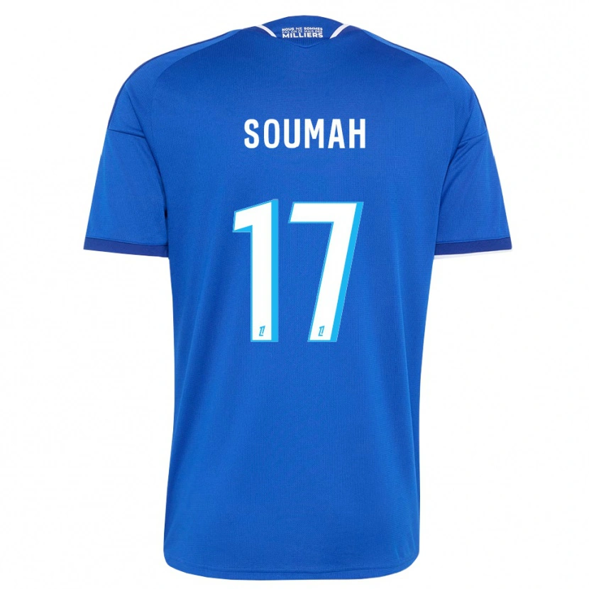 Danxen Niño Camiseta Malick Soumah #17 Azul Real Blanco 1ª Equipación 2026/27 La Camisa México