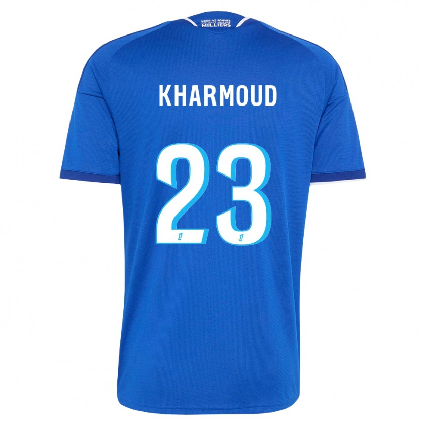 Danxen Niño Camiseta Rayan Kharmoud #23 Azul Real Blanco 1ª Equipación 2026/27 La Camisa México