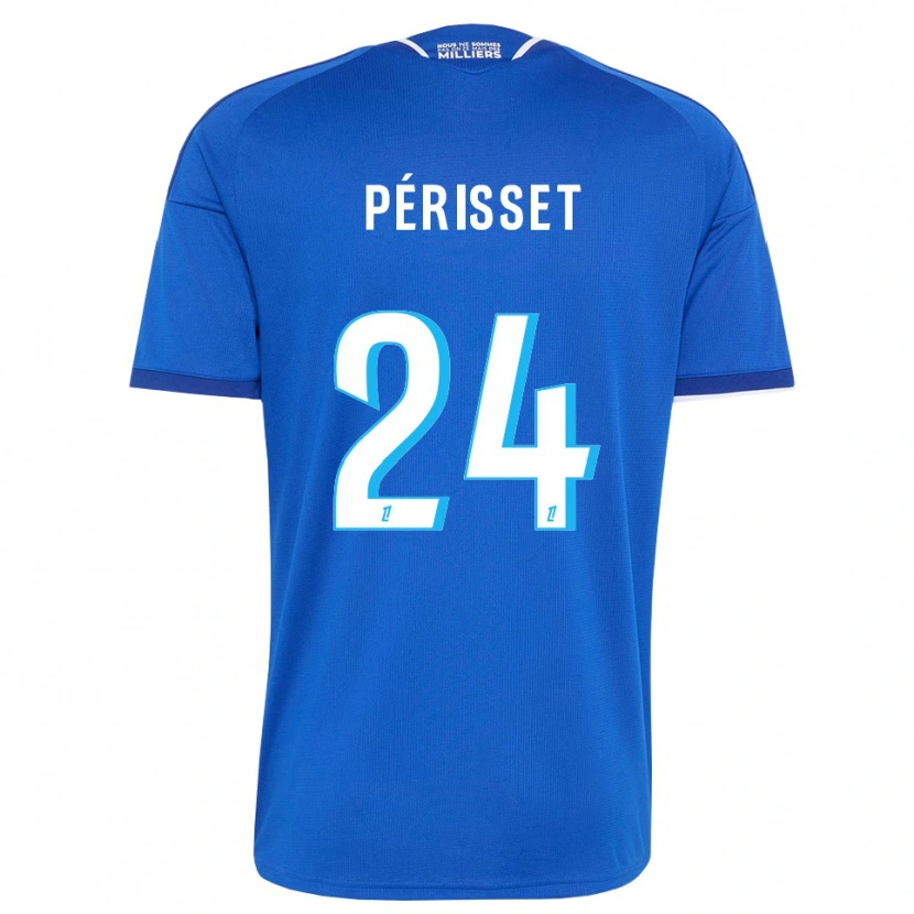 Danxen Niño Camiseta Ève Périsset #24 Azul Real Blanco 1ª Equipación 2026/27 La Camisa México