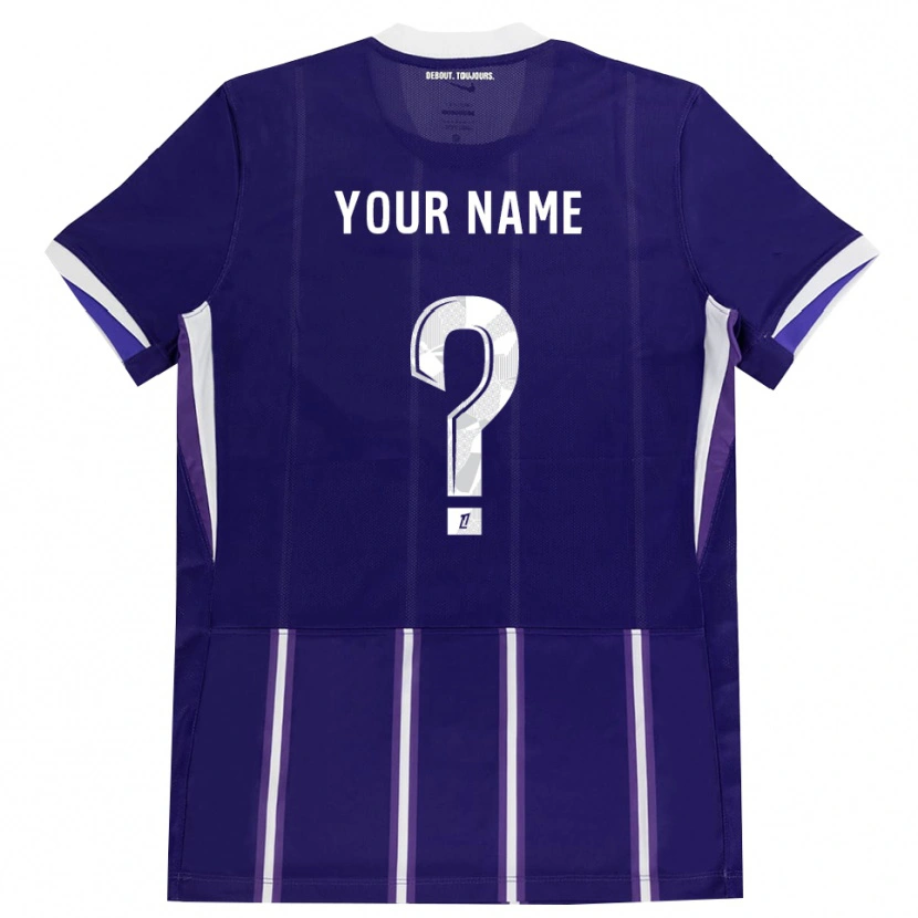Danxen Niño Camiseta Su Nombre #0 Morado Blanco 1ª Equipación 2026/27 La Camisa México
