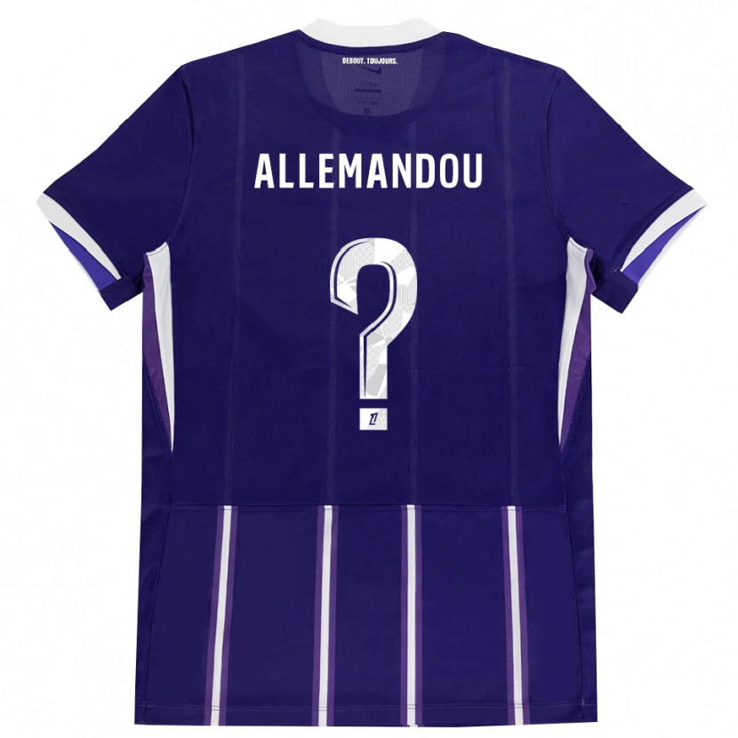 Danxen Niño Camiseta Teddy Allemandou #0 Morado Blanco 1ª Equipación 2026/27 La Camisa México