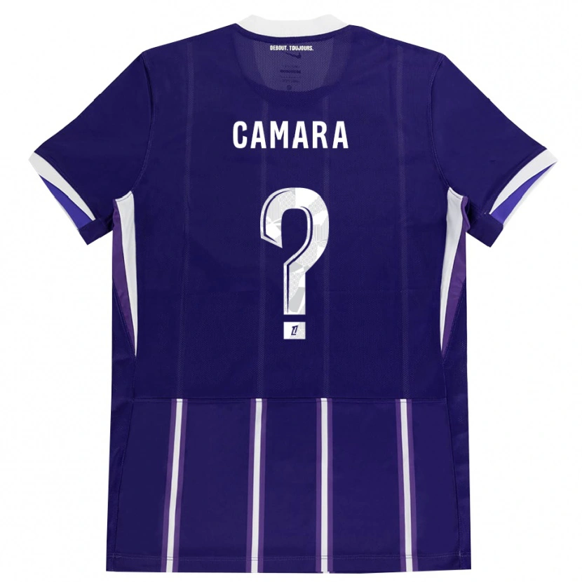 Danxen Niño Camiseta Amadou Camara #0 Morado Blanco 1ª Equipación 2026/27 La Camisa México