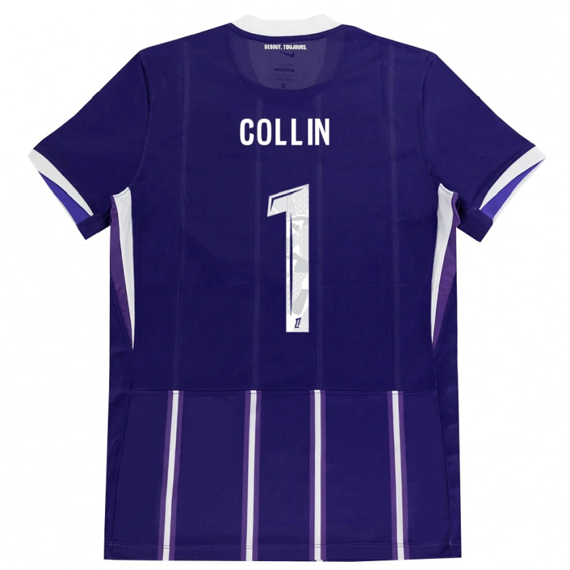 Danxen Niño Camiseta Théo Collin #1 Morado Blanco 1ª Equipación 2026/27 La Camisa México
