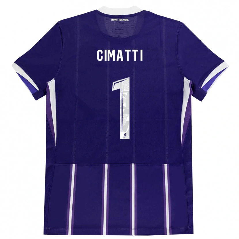 Danxen Niño Camiseta Marie Cimatti #1 Morado Blanco 1ª Equipación 2026/27 La Camisa México