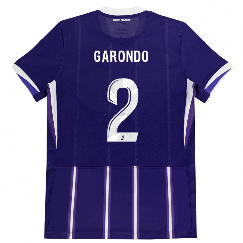 Danxen Niño Camiseta Thibaud Garondo #2 Morado Blanco 1ª Equipación 2026/27 La Camisa México