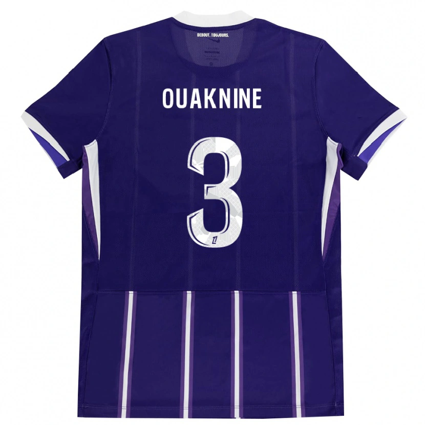 Danxen Niño Camiseta Jules Ouaknine #3 Morado Blanco 1ª Equipación 2026/27 La Camisa México