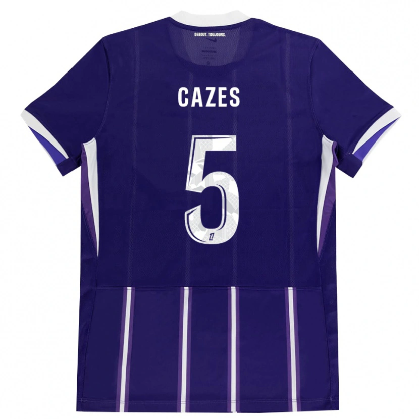 Danxen Niño Camiseta Manon Cazes #5 Morado Blanco 1ª Equipación 2026/27 La Camisa México
