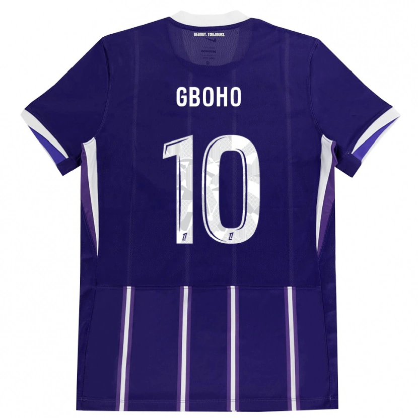 Danxen Niño Camiseta Yann Gboho #10 Morado Blanco 1ª Equipación 2026/27 La Camisa México