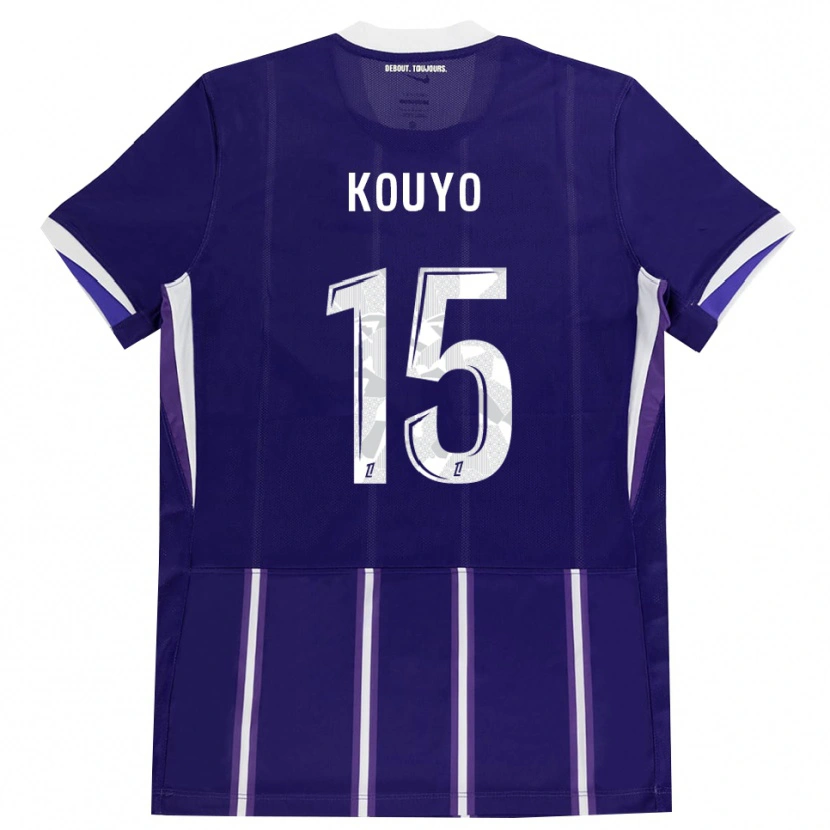 Danxen Niño Camiseta Dan Kouyo #15 Morado Blanco 1ª Equipación 2026/27 La Camisa México